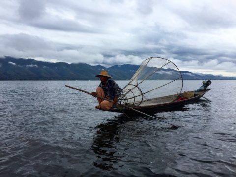 Fisherman on Inle Lake