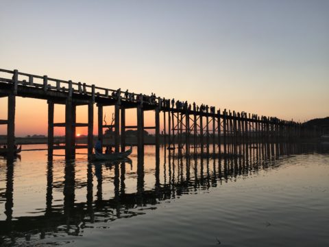 U Bein Bridge in Mandalay