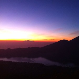 Sunrise From Mt. Batur in Bali